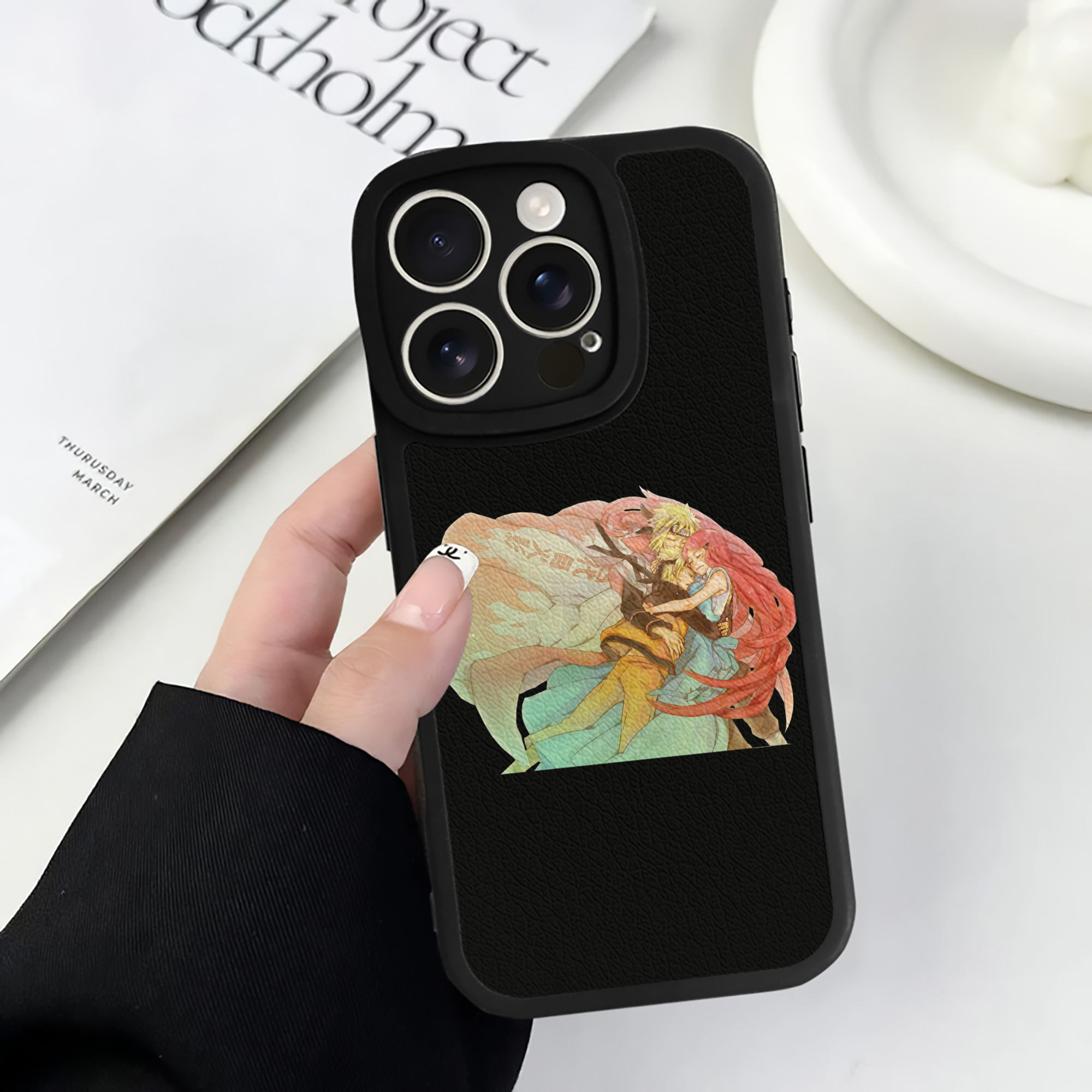 （画像用） NARUTO -ナルト- うずまき ナルト Uzumaki Naruto 【iPhone 16シリーズ対応】シリコンスマホケース（レザー調） 材質：シリコン